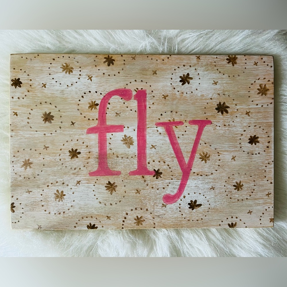 Pottery Barn Painted Wooden Decor